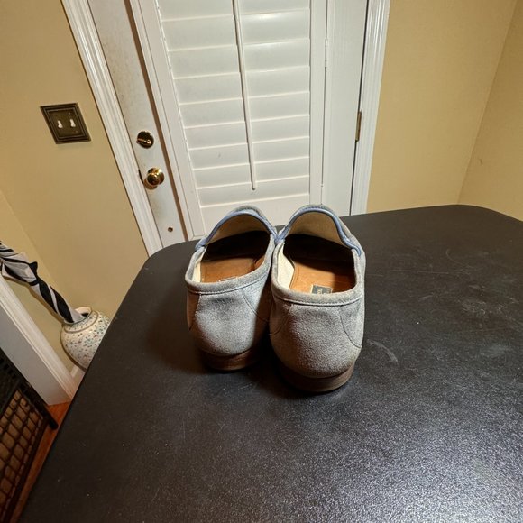 Gucci size 10 blue/grey suede horsebit slipon loafer shoes - Picture 10 of 15